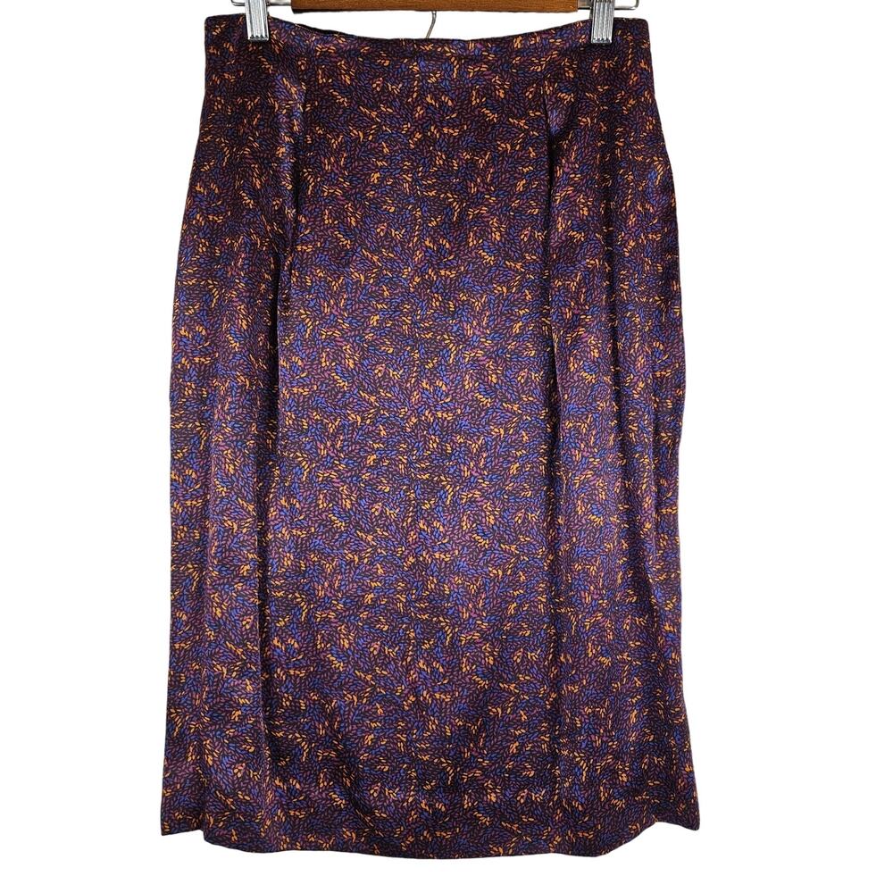 Evan Picone vintage 80's 90's 100% silk midi pencil skirt, size 8
